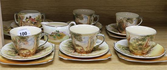 A Doulton Series ware part tea set